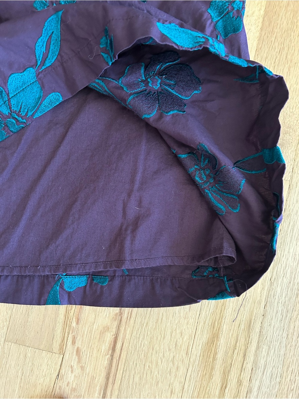 Free People Sonja Strapless Boho Mini Dress eggplant purple blue floral medium - Picture 6 of 8